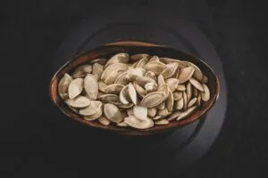a bowl of pumpkin seeds